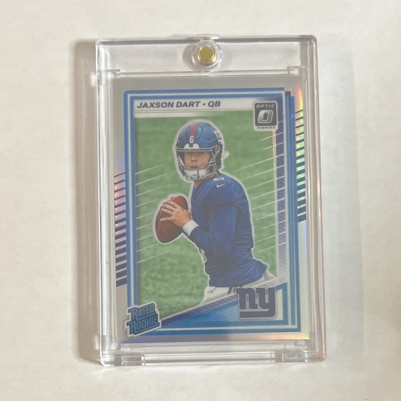 Panini 2025 Donruss Optic Jaxson Dart Rated Rookie Prizm #273 Giants Football