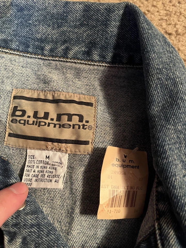 Chaqueta vaquera vintage B.U.M. equipo nuevo con etiquetas mediano Foto 2 de 4