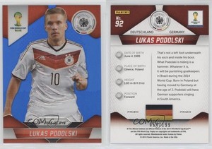2014 Panini Prizm World Cup Blue Prizm /199 Lukas Podolski #92