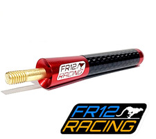 Aluminum Fr12 Racing 3 Inch Car Red Antenna Cf For Tundra Tacoma F-150