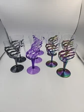 Spooky Skeleton Hand Goblet LOT of 9 Acrylic 11.8 oz Gothic Halloween