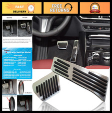 Aluminum Foot Pedal Pads Kit for BMW 1 2 3 4 Series X1 X3 X5 X6 - No Drill Brake