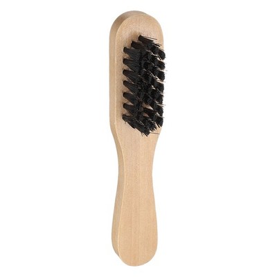 Shoe Cleaning Brush 5''x1'' Beech Wood Plastic Boot Polish Brushes, Black