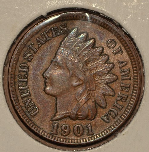 1901 Indian Head Cent Penny EF-AU  "Actual Coin Pictured"