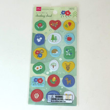 Daiso Sealing Stamp Seal Sticker Sheet - Scandinavian Style