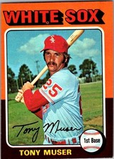 1975 Topps Mini Baseball - Tony Muser #348 - Chicago White Sox