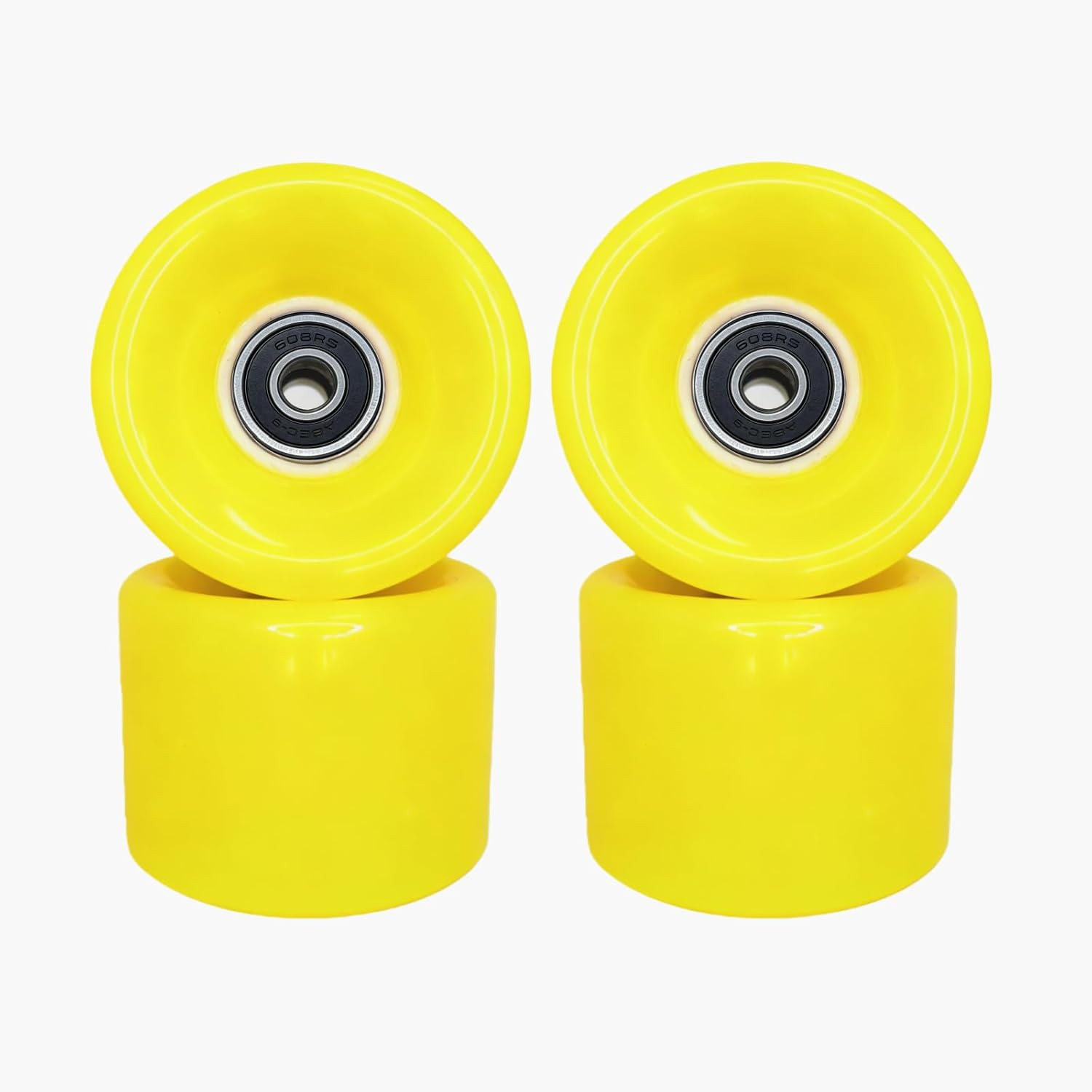 60mm 88A Skateboard Wheels with Bearings - Set of 4 for Street and Park Use