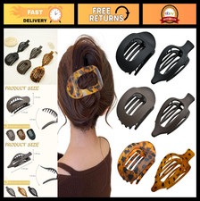 Large Flat Claw Clips for Women - 6 Pack Non-Slip Duckbill Hair Accessories