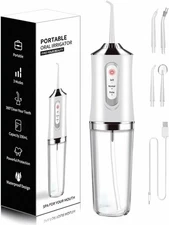 Water Flosser Pick Pik Cordless Teeth Cleaner Dental 3 Modes 4 Jets Rechargeable