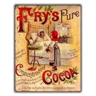 FRY'S PURE COCOA METAL SIGN WALL PLAQUE Vintage Retro KITCHEN A6 A5 A4 A3