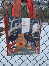 Reusable Halloween Plastic Shopping Bags Small Multicolor 2 Pack Pumpkin Ghost