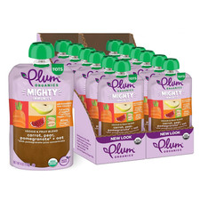 Mighty Immunity Organic Toddler Food - Carrot, Pear, Pomegranate, and Oat - 4 Oz