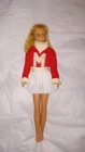 Vintage 1963 Skipper Barbie Doll Blonde With Brown Eyes With Cheerleader Outfit