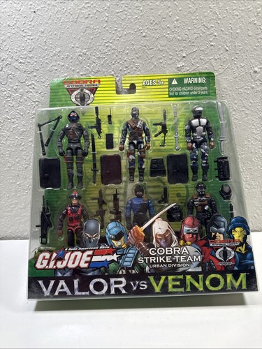2004 G.I. JOE Valor Vs. Venom 6 pack Cobra Strike Team Urban Division