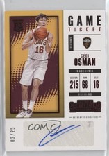 2017-18 Contenders Retail Rookie Signatures Game Ticket 2/25 Cedi Osman Auto a8r