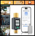 Smart Water Flow Meter with Backlight Display, Brass Inlet/Outlet, Gallon/Liter