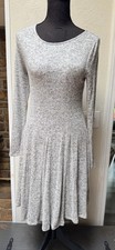 Anthropologie Dolan Heather Gray Neige Brushed Fleece Sweater Dress Women's XS