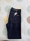 7 For All Mankind Men's Dark Wash Blue Stretch Denim Slim Straight Jeans 29 — photo 3
