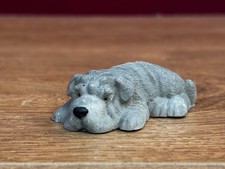 Vintage collectible Schnauzer dog figurine In Good Condition