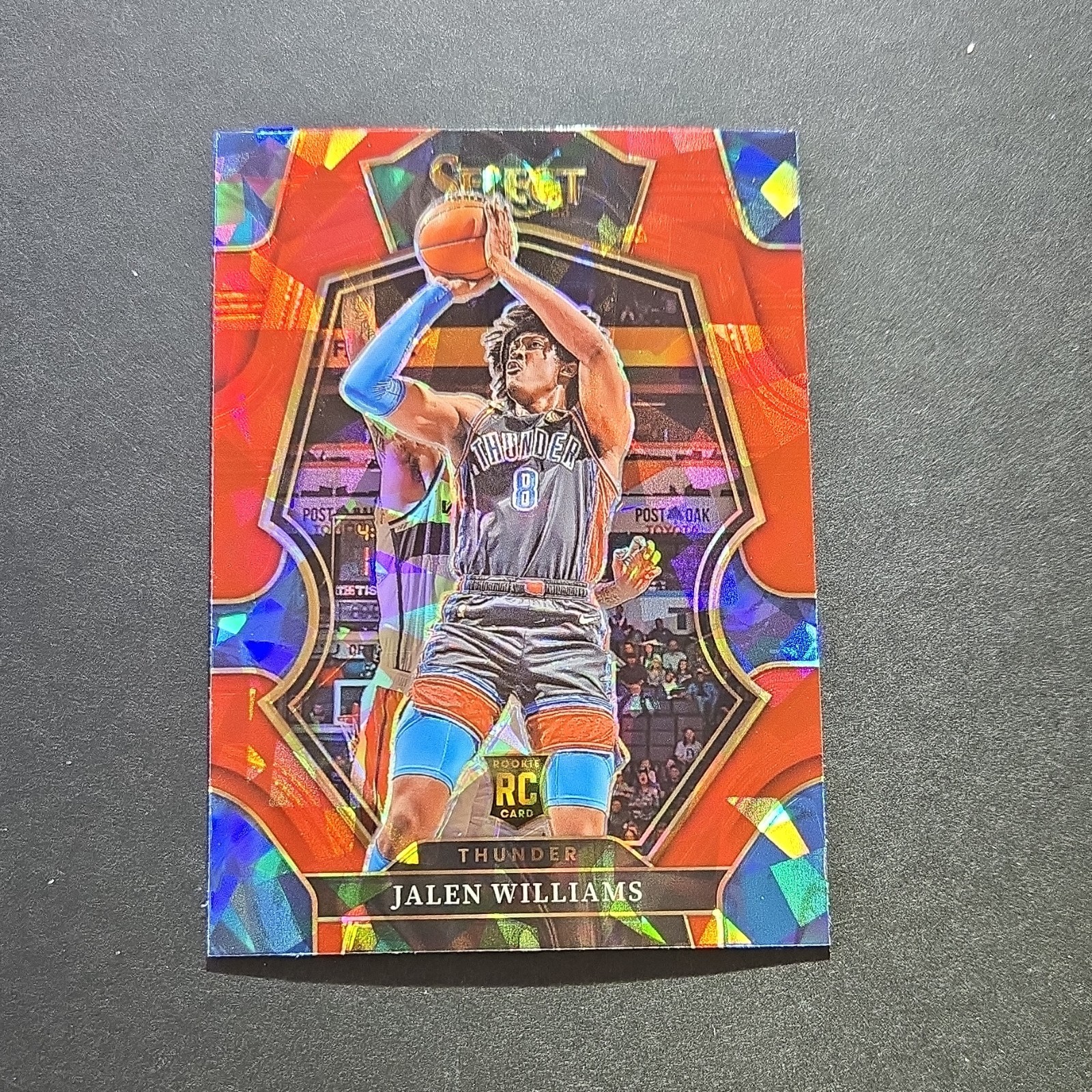 Panini 2022-23 Select Jalen Williams #167 Red Cracked Ice Thunder Basketball