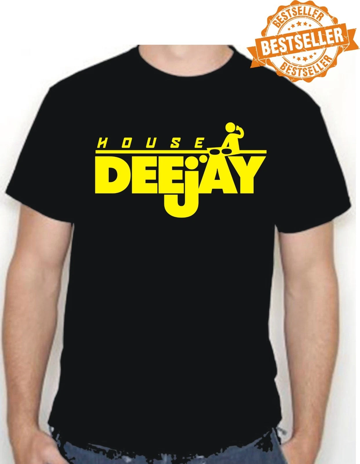 HOUSE DEEJAY Unisex T-shirt DJ Disco Rave Music