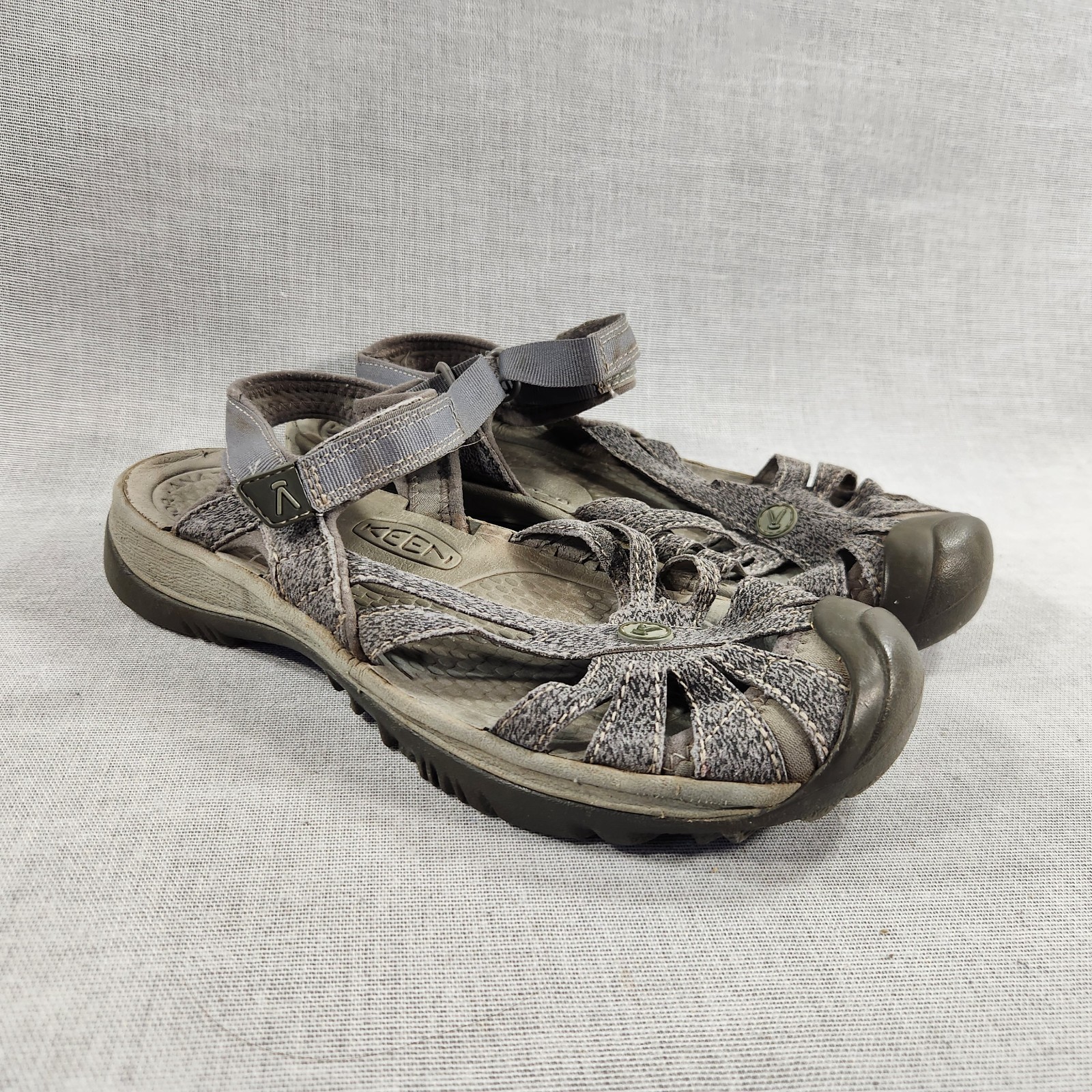 Scarpe sandali sportivi Keen Rose impermeabili da donna misura 8 5 cinturini grigi