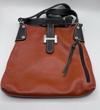Vera Pelle Italian Leather Burnt Orange Purse...