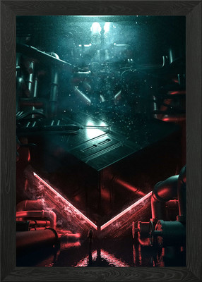 Obsidian Mind gerahmtes Wandbild Poster Leinwanddruck Bild