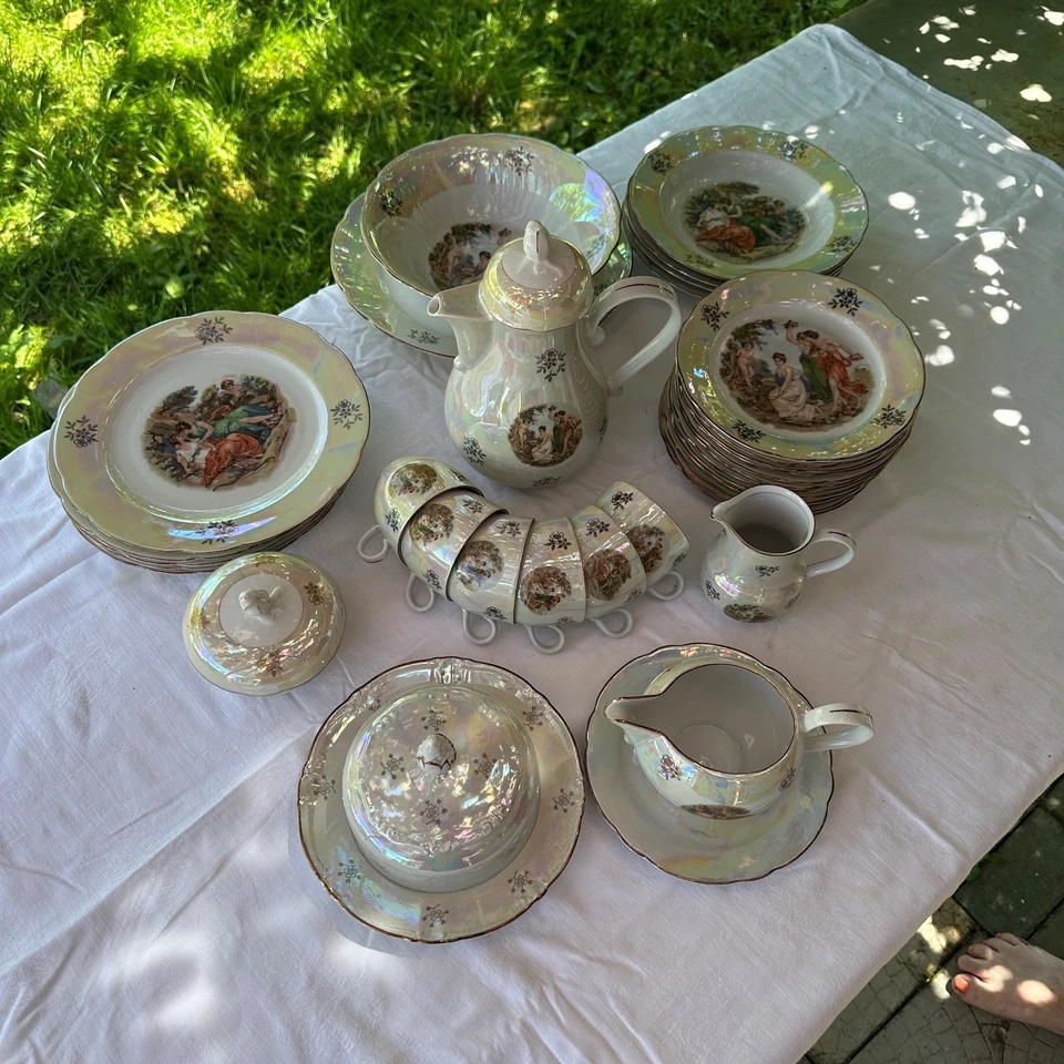 Vintage 80er Jahre RAR Kahla Madonna Porzellan Set 34 Teile - Bild 1 von 4