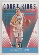 2018-19 Panini Donruss Court Kings Press Proof Blue 19/49 Lonzo Ball #22 6l7