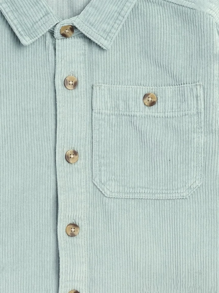 Chaqueta de pana de manga larga Wonder Nation verde medio talla 8M para niños Foto 2 de 4