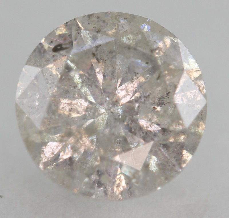 0.97 Carat I Color Round Brilliant Natural Enhanced MINED Diamond 6.31mm VIDEO