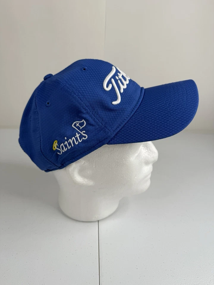 Кепка для гольфа Titleist королевская сине-белая с вышивкой с ремешком сзади функциональная один размер - Изображение 2 из 4