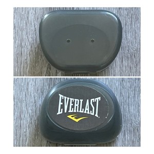 Everlast MMA / Boxing / Sports / Football Mouthguard Case TRANSPARENT SMOKE GRAY