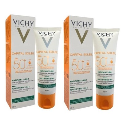 2  Vichy Capital Soleil Mattifying 3-in-1 Shine Control Care SPF50+ 50ml / 1.7oz