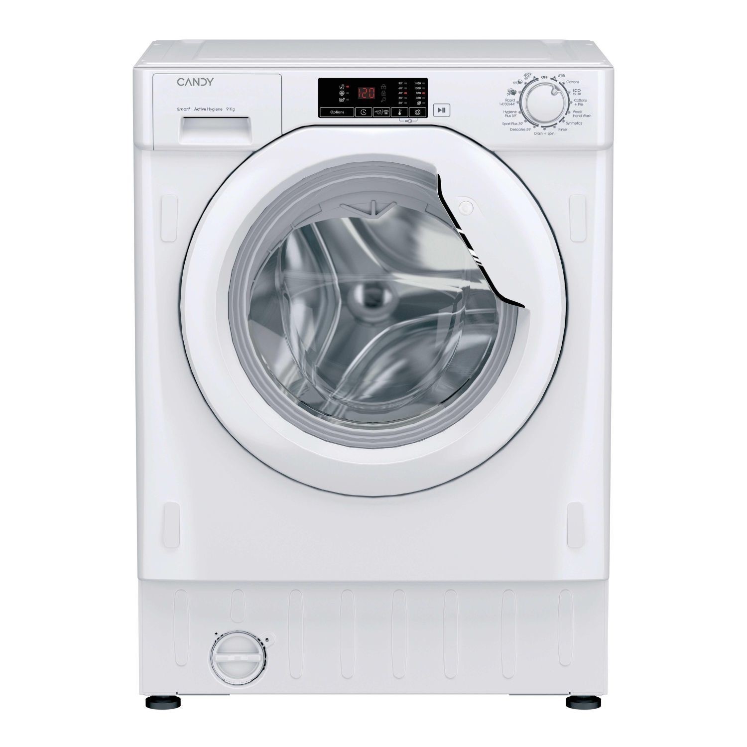 Candy Smart 9kg 1400rpm Integrated Washing Machine - White CBW49D1W4J-80