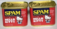 SPAM Hello Kitty Limited Edition 25% Less Sodium Pork Meat, 2-Pack 12 oz