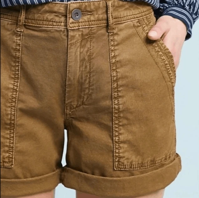 Pantalones cortos utilitarios Anthropologie para mujer The Wanderer cargo talla 28 Foto 2 de 4