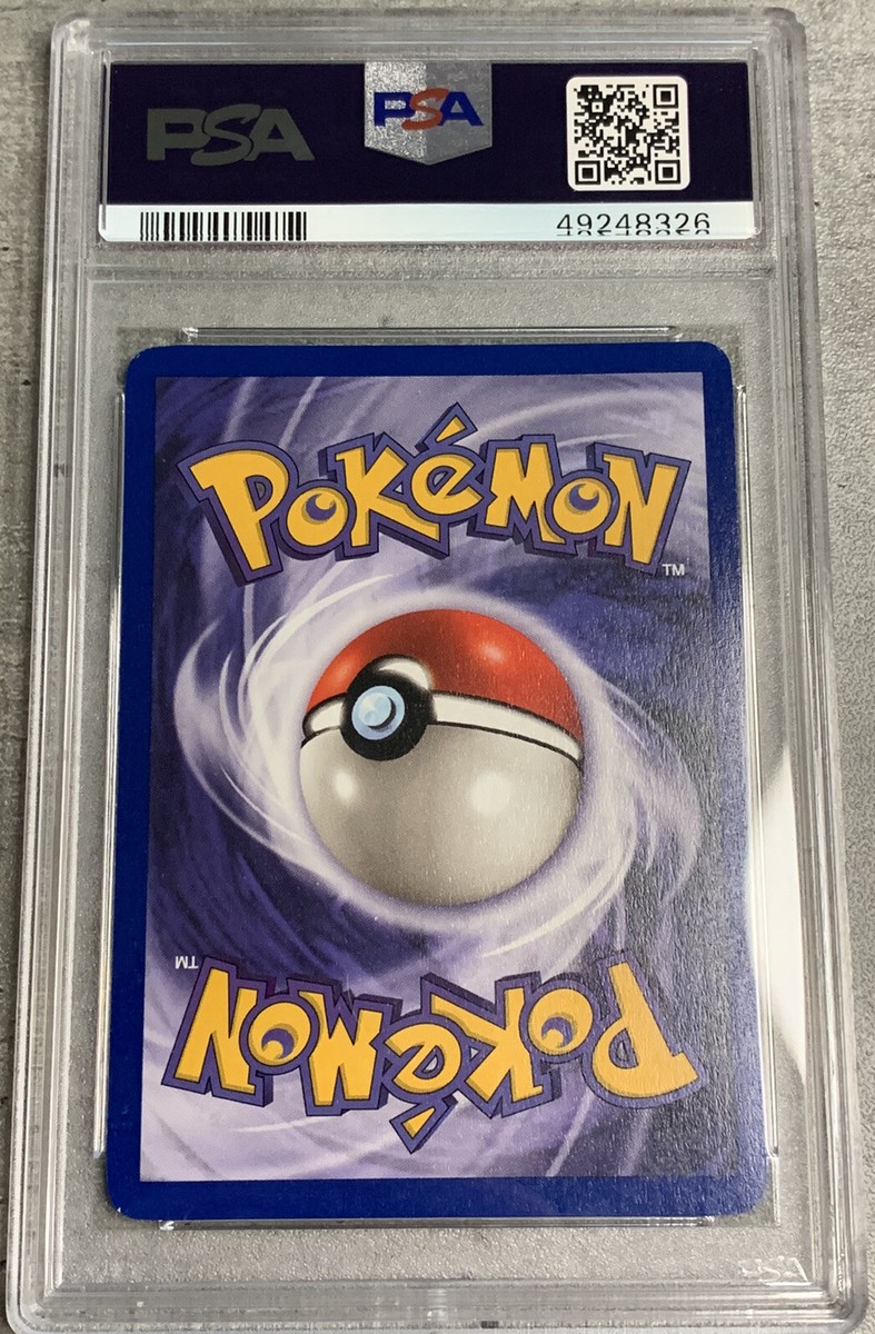 Pokemon Card 1st Ed. Dark Alakazam Rare Star PSA 9 Mint, Team
