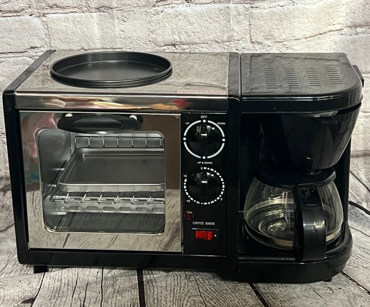 The Breakfast Machine-All in One Toaster Oven,coffee maker and fry pan * SEE
Opens in a new window o