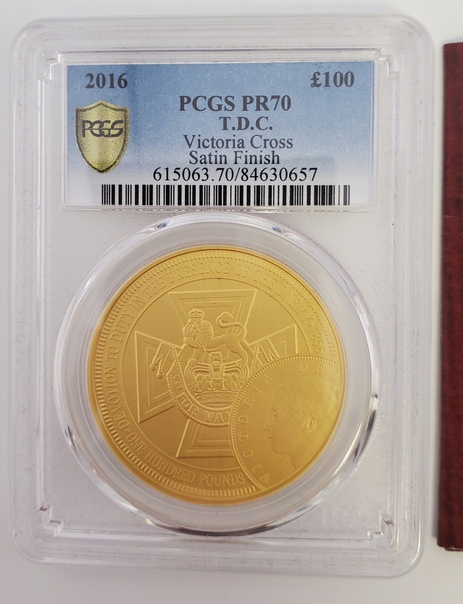 カツさん専用　2011年 イギリス ブリタニア25ポンド金貨 PCGS PR70 2016 Victoria Cross Satin Finish PCGS Pr70 Certified Tristan Da