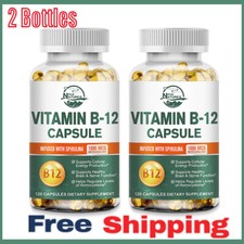 Vitamin B-12 Complex 240 Capsules Energy Support, Health Brain Nervous System