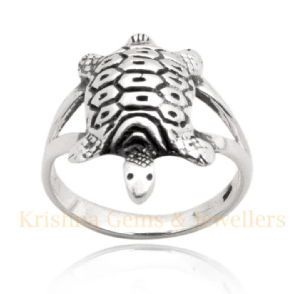 Good Luck Mini Tortoise Ring in 925 Sterling Silver eBay