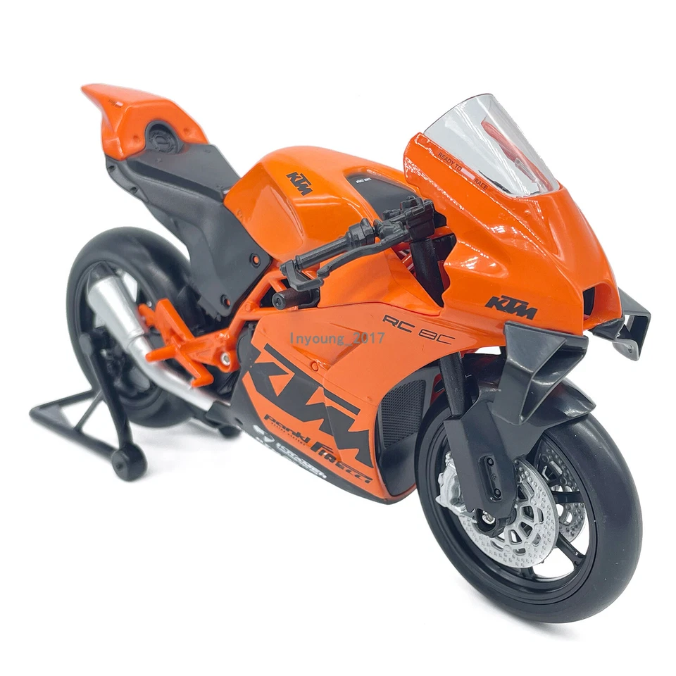 1:12 KTM RC 8C Motorrad Modell Die Cast Spielzeug Fahrzeug fur Sammler Orange - Bild 3 von 4
