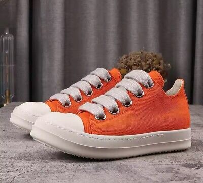 Size 10.5 Rick Owens Porterville Low Top Jumbo Laces Shoes Size 10.5 Rick Owens Porterville Low Top Jumbo Laces Shoes