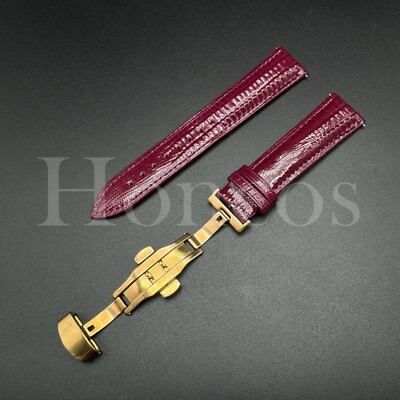 12-22 MM Leather Lizard Watch Band Strap Quick Release Clasp Fits Longines PP