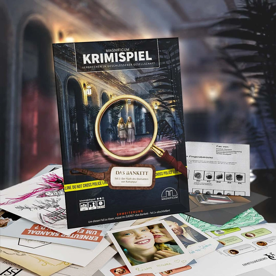 Krimispiel : Das Bankett -Teil 2 - Erweiterung, Escape Room Spiel, MAGNIFICUM - Bild 1 von 4