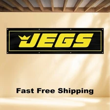 JEGS 2'X8' BANNER FLAG HIGH PERFORMANCE NHRA DRAG RACING