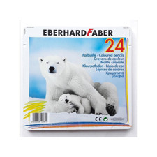 Eberhard Faber 24 szt. Kredki Niedźwiedź polarny Kredki do malowania Metalowe etui