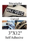 Classic Scooter vespa lamberetta Number Plate Stick On Self Adhesive X1